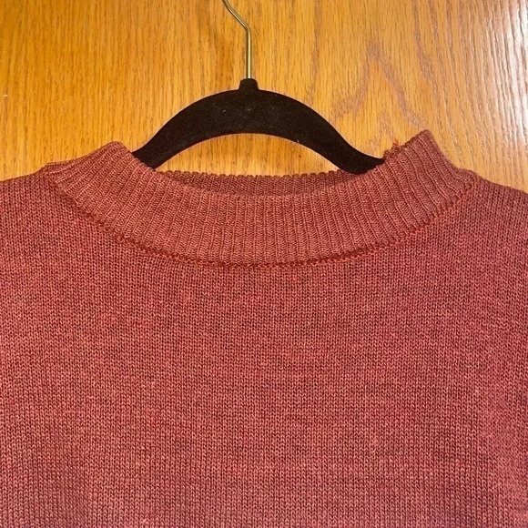 💋WOMEN’S SWEATER XL STRIPES RUST WHITE‎ GREY BLACK BRAND NEW PERFECT CONDITION - Picture 2 of 6